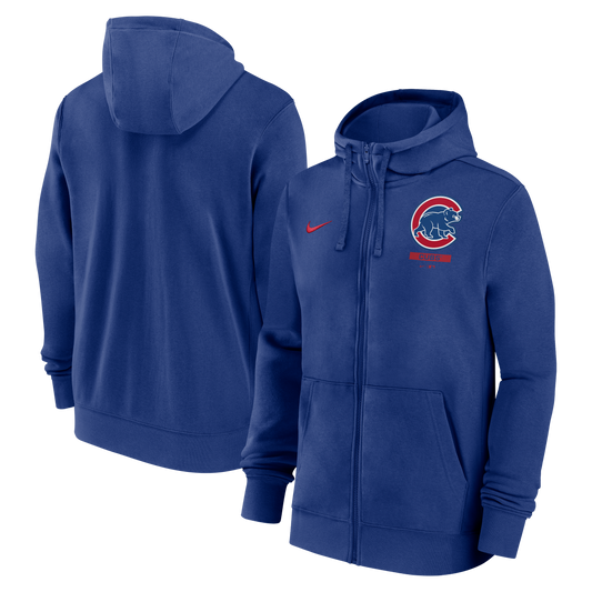 Men's Chicago Cubs Nike Mentor Full Zip Royal Hoodie
