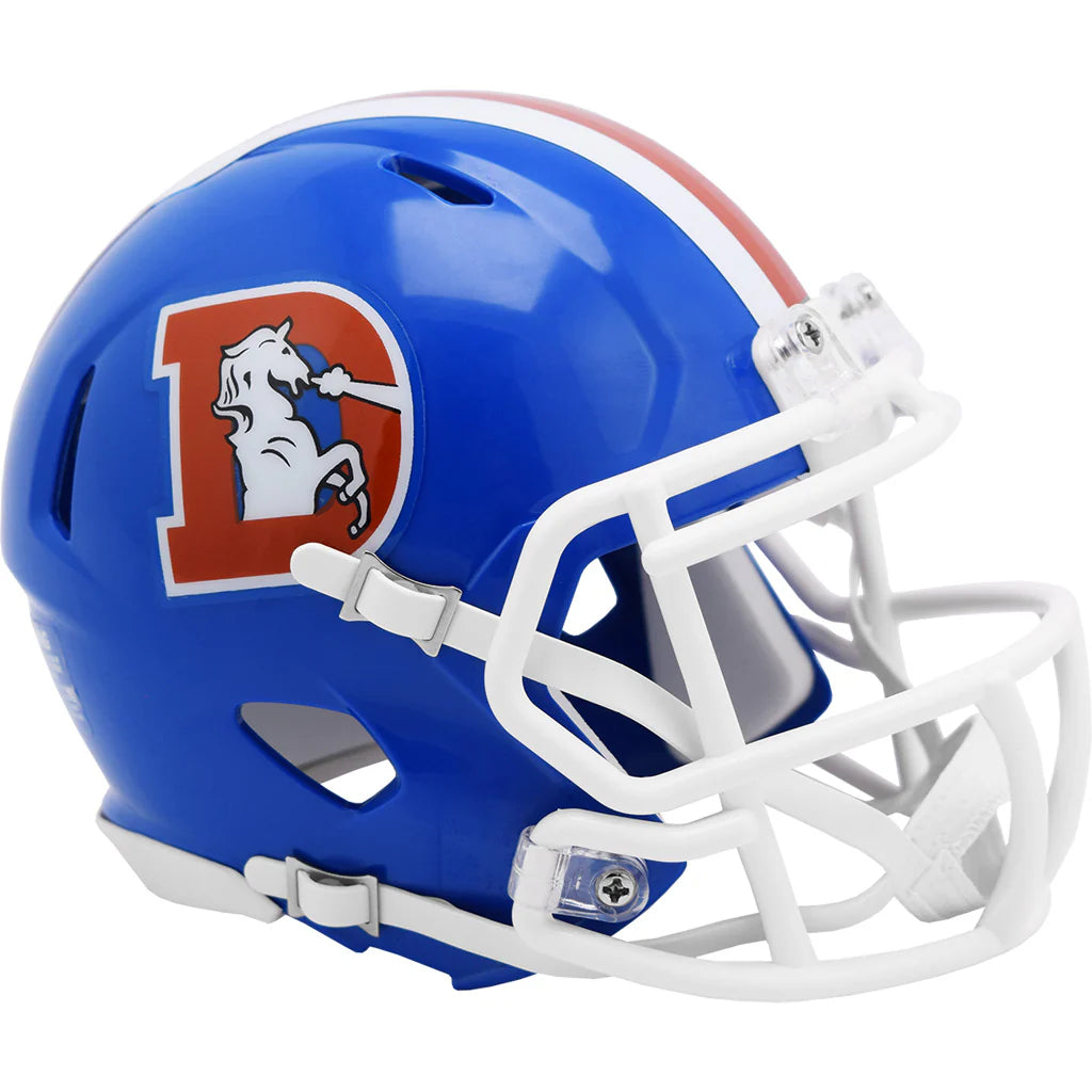 Denver Broncos Blue 1975-96 Speed Mini Helmet - Pro Jersey Sports