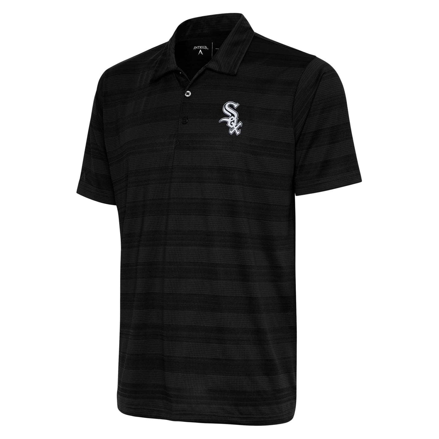 Men's Chicago White Sox Antigua Black Compass Polo - Pro Jersey Sports