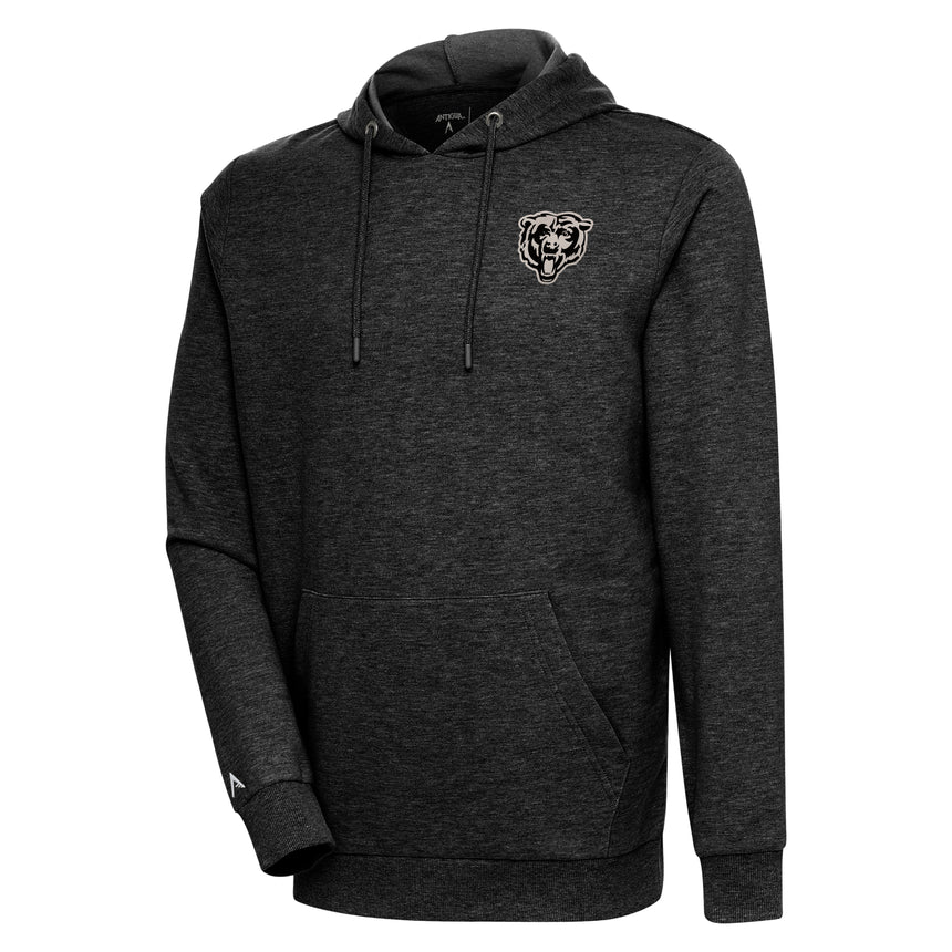 Men's Chicago Bears Heather Black Action Pullover Hoodie - Pro Jersey Sports