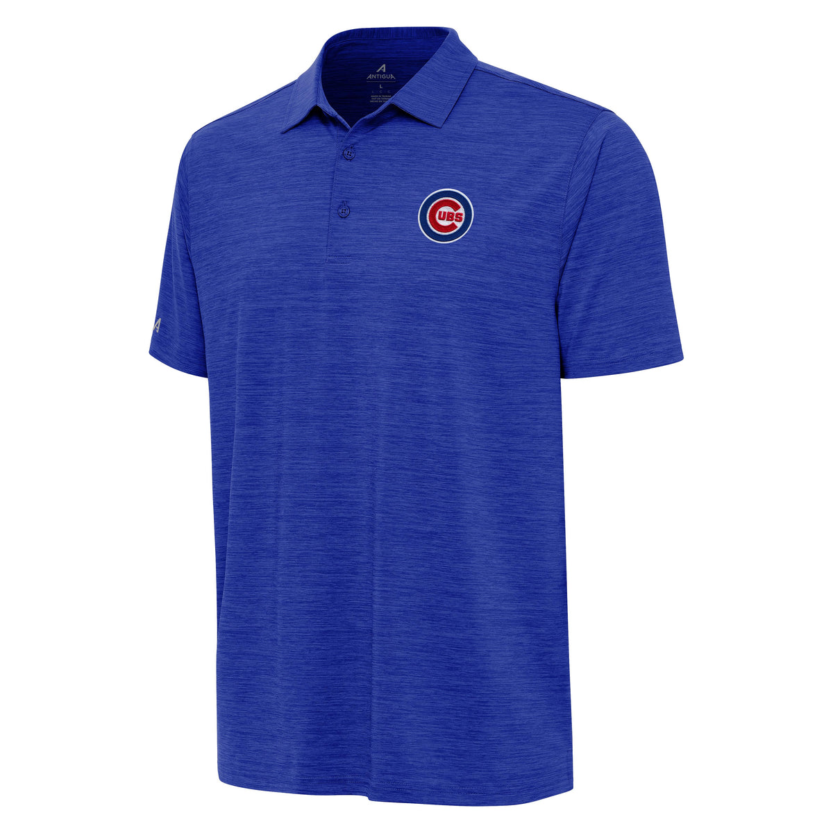 Men's Chicago Cubs Antigua Royal Blue Primary Logo Layout Polo