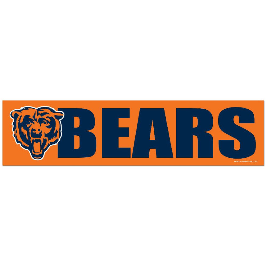 Cicago Bears 3X12 Wincraft Bumper Strip - Pro Jersey Sports