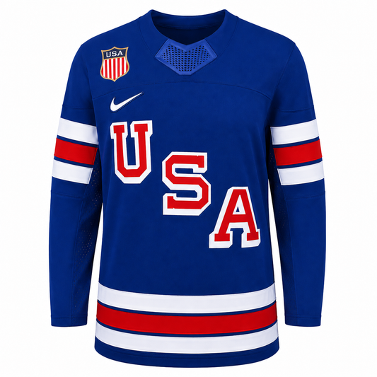 Men's Team USA Hockey Nike Blue Replica Jersey