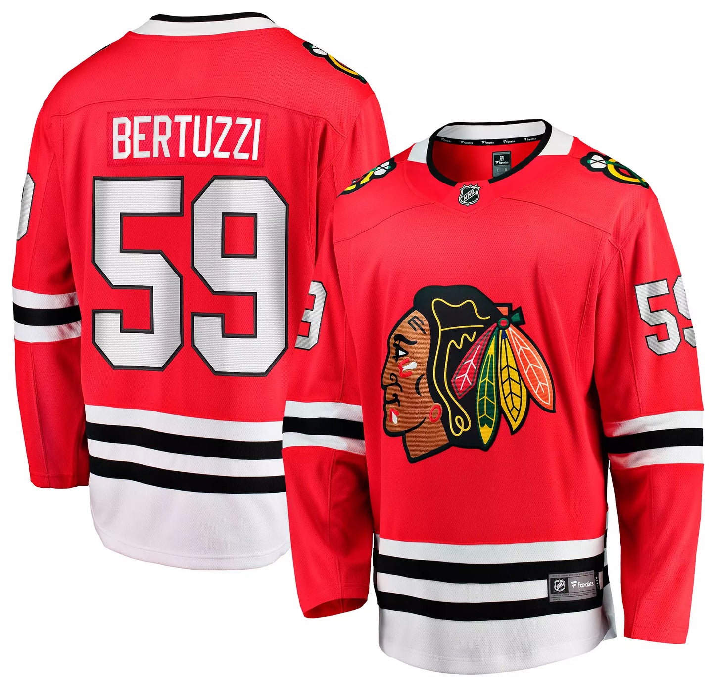 Men's Tyler Bertuzzi Chicago Blackhawks Red Home Fanatics Breakaway Premium Replica Jersey - Pro Jersey Sports