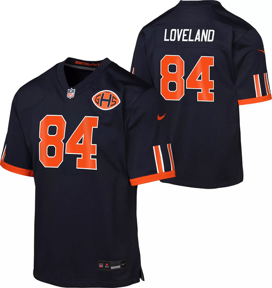 Youth Colston Loveland Chicago Bears Navy 2026 Rivalries Collection Nike Game Jersey