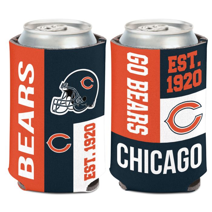 Chicago Bears 12 oz. Color Block Can Cooler By Wincraft - Pro Jersey Sports