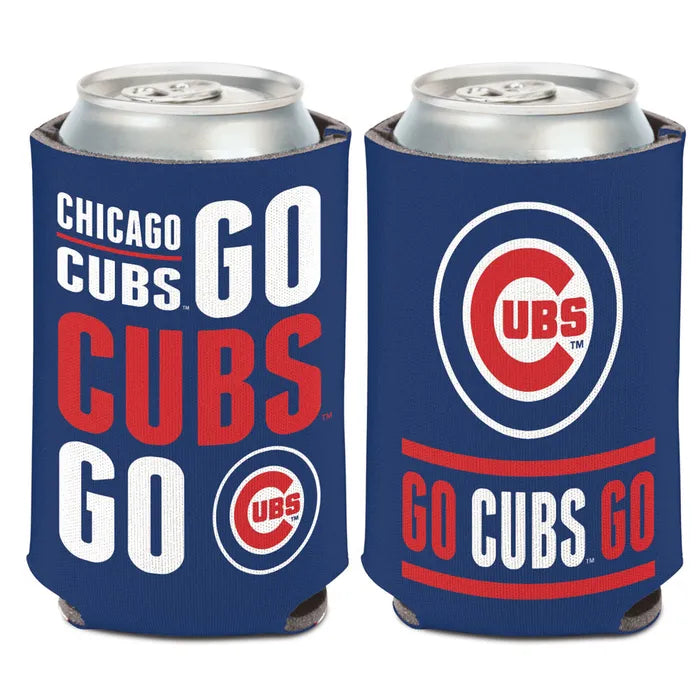 Chicago Cubs 2 Sided Slogan 12 oz. Can Cooler By Wincraft - Pro Jersey Sports
