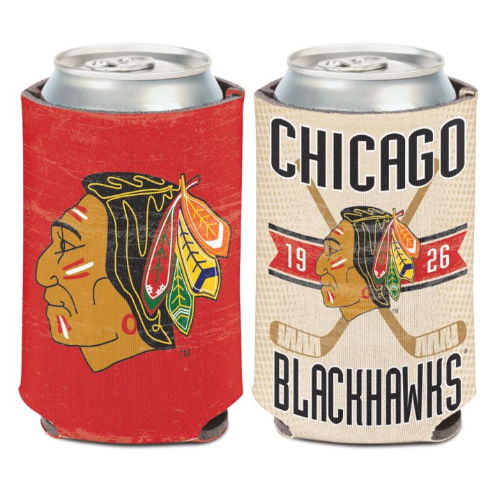 Chicago Blackhawks Vintage 2 Sided 12 oz. Can Cooler By Wincraft - Pro Jersey Sports