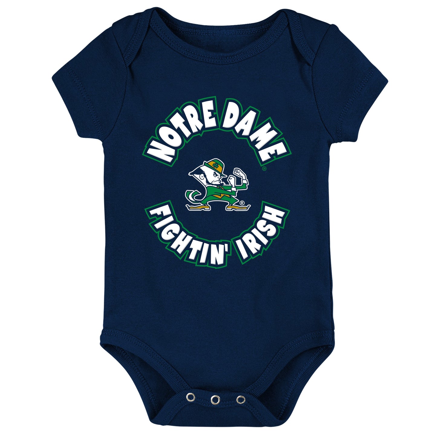 NCAA Notre Dame Fighting Irish Newborn 3 Pack Creeper Set - Pro Jersey Sports