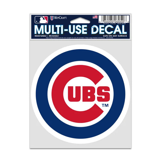 Chicago Cubs Primary Logo 3X4 Multi Use Decal - Pro Jersey Sports