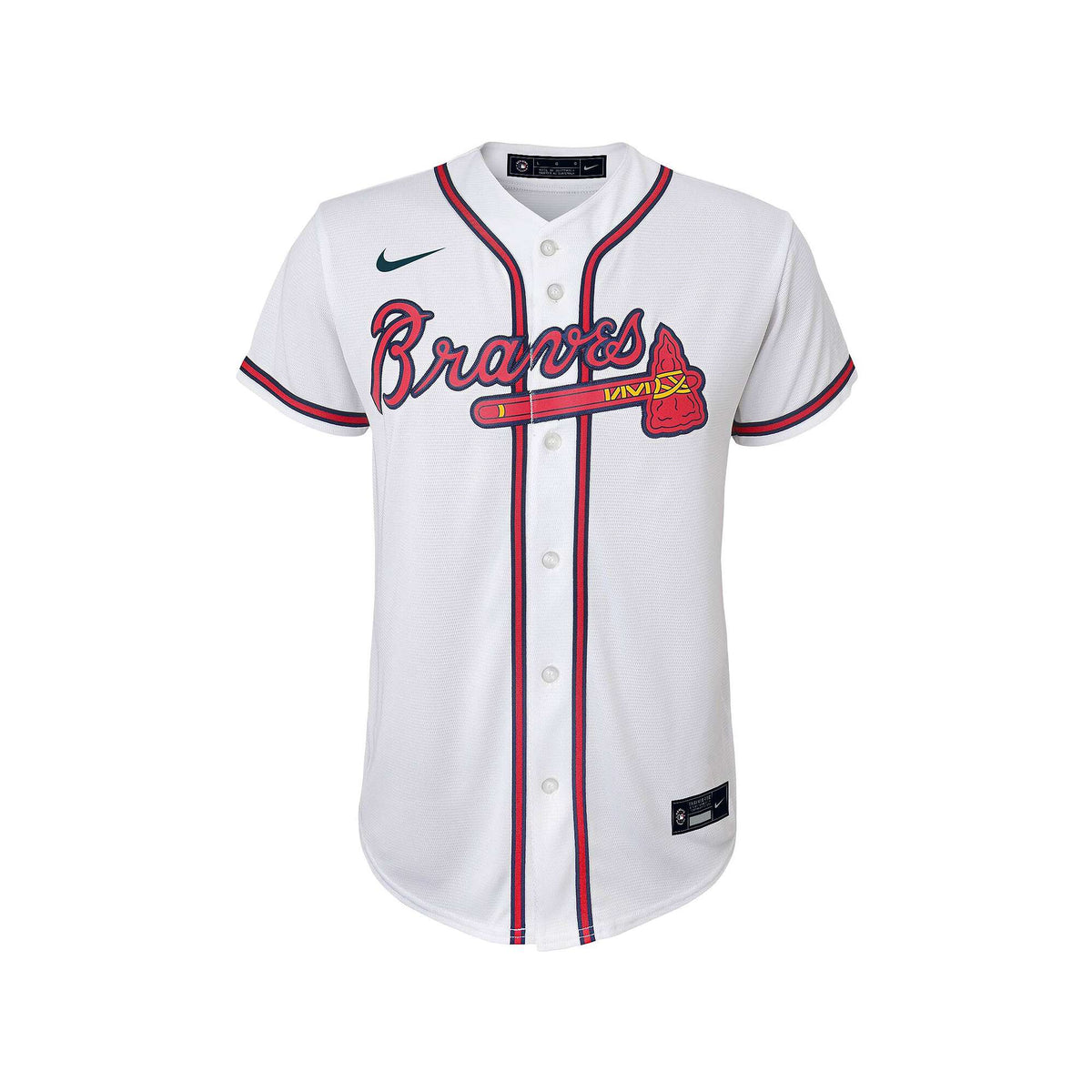 NIKE Youth Ronald Acuna Jr. Atlanta Braves White Home Replica Jersey - Pro Jersey Sports