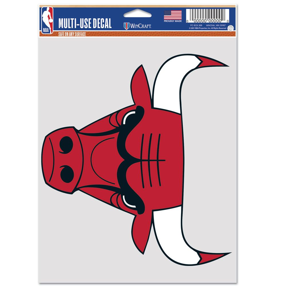 Chicago Bulls 5.5X7.75 Multi-Use Fan Decal Decal By Wincraft - Pro Jersey Sports