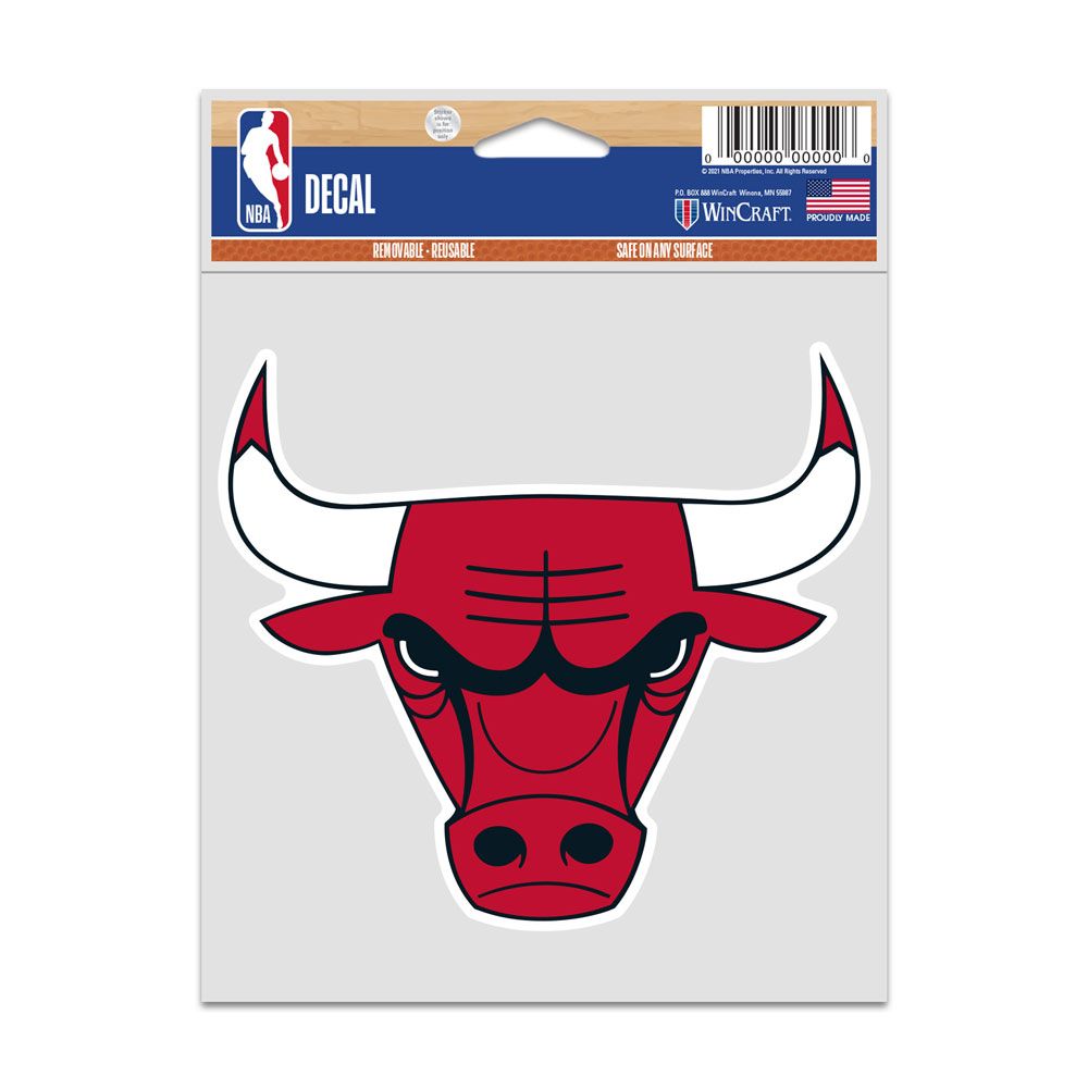 Chicago Bulls 3.75X5 Fan Decal Decal By Wincraft - Pro Jersey Sports
