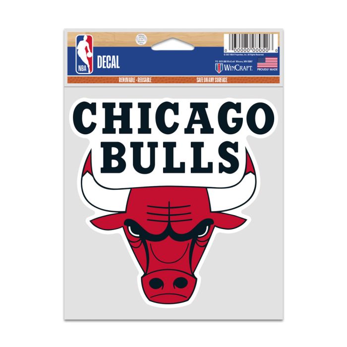 Chicago Bulls 3.75X5 Fan Decal Decal By Wincraft - Pro Jersey Sports