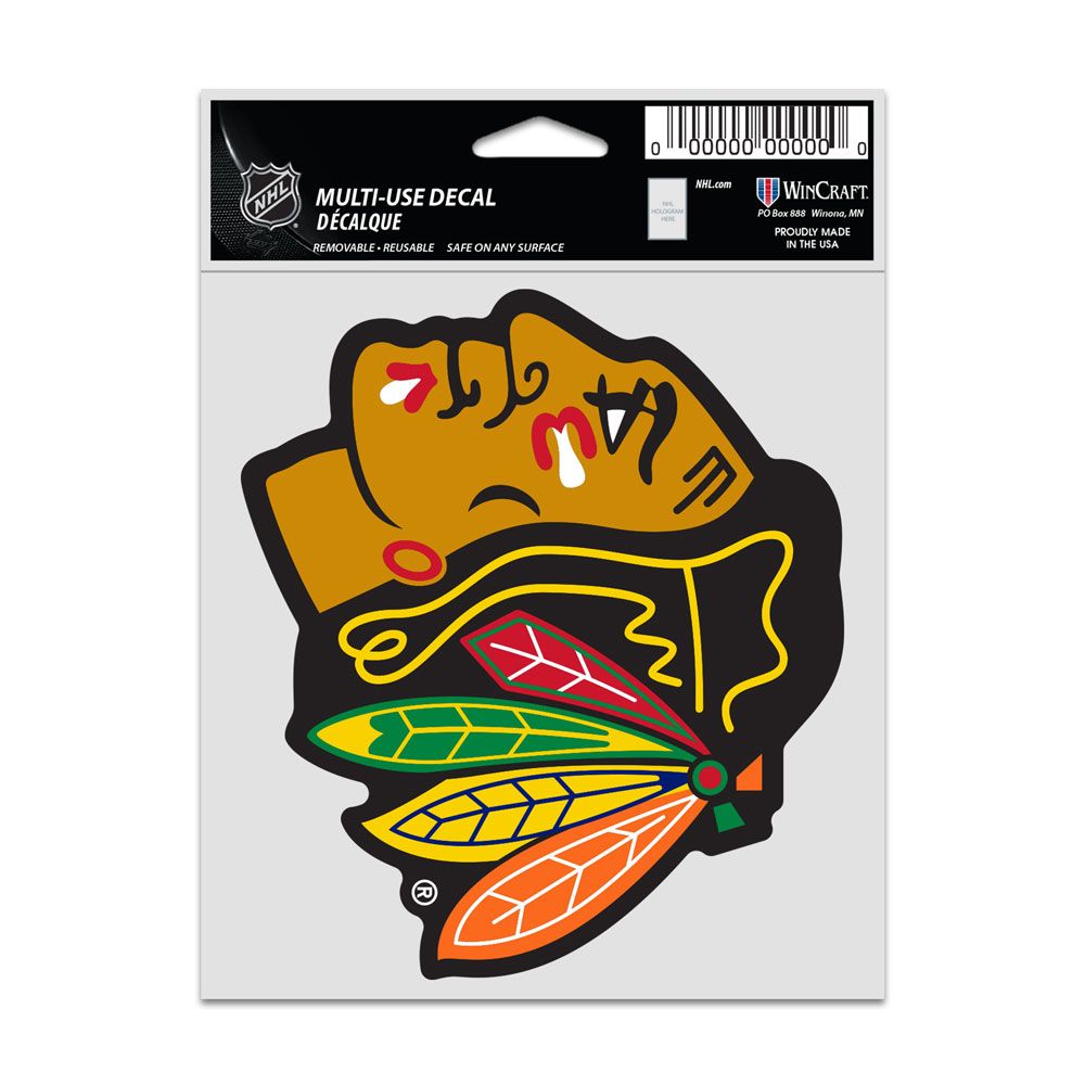 Chicago Blackhawks Primary Logo 3.75X5 Multi Use Decal By Wincraft - Pro Jersey Sports