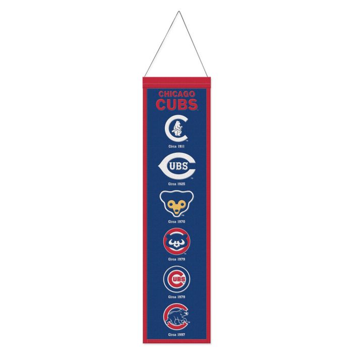 Chicago Cubs 8X32 Wool Banner - Pro Jersey Sports