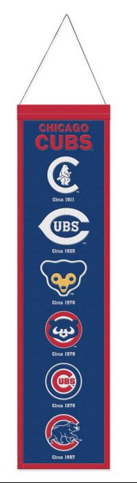 Chicago Cubs 8X32 Wool Banner - Pro Jersey Sports
