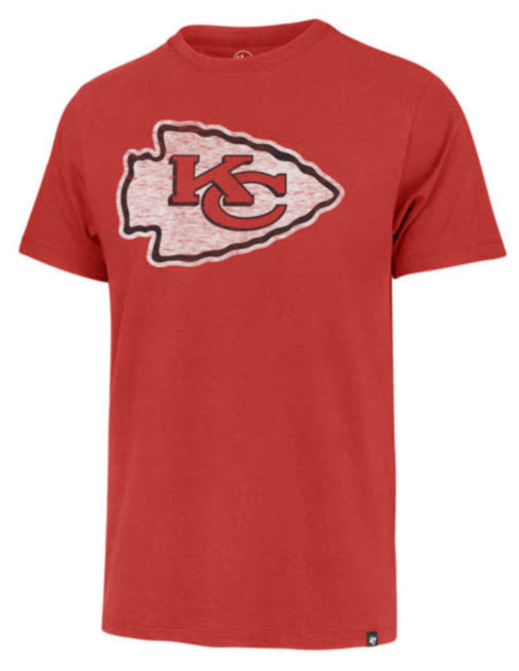 Men’s ’47 Kansas City Chiefs Rescue Red Grit Scrum Tee - Pro Jersey Sports