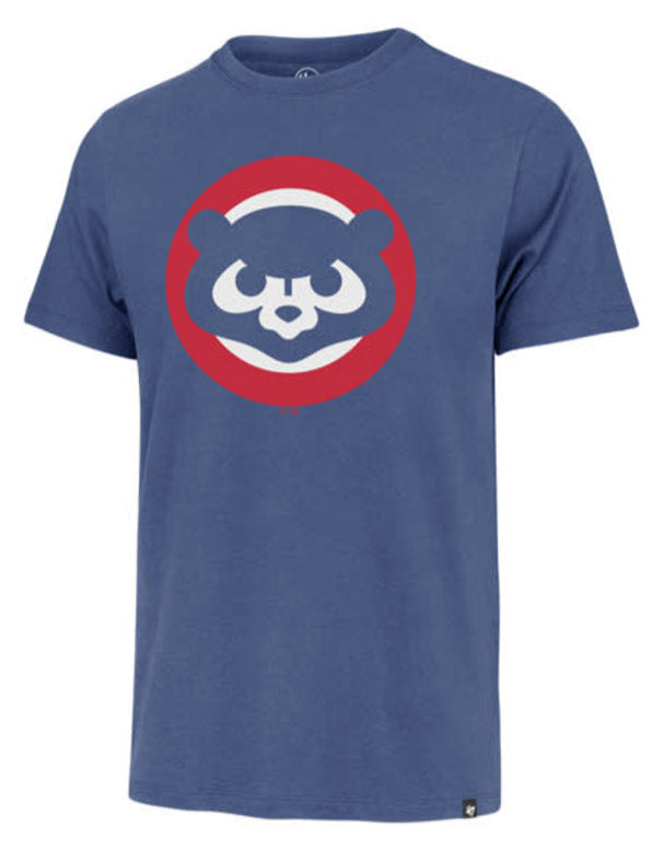 47 Mens Chicago Cubs Royal 1984 Logo Imprint Franklin T-Shirt - Pro Jersey Sports