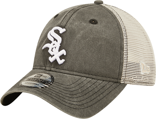 Chicago White Sox New Era Washed Trucker 9TWENTY Adjustable Snapback Hat