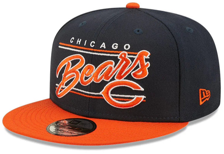 Chicago Bears Primary Logo New Era Team Script 2 Tone 9FIFTY Snapback Hat - Pro Jersey Sports