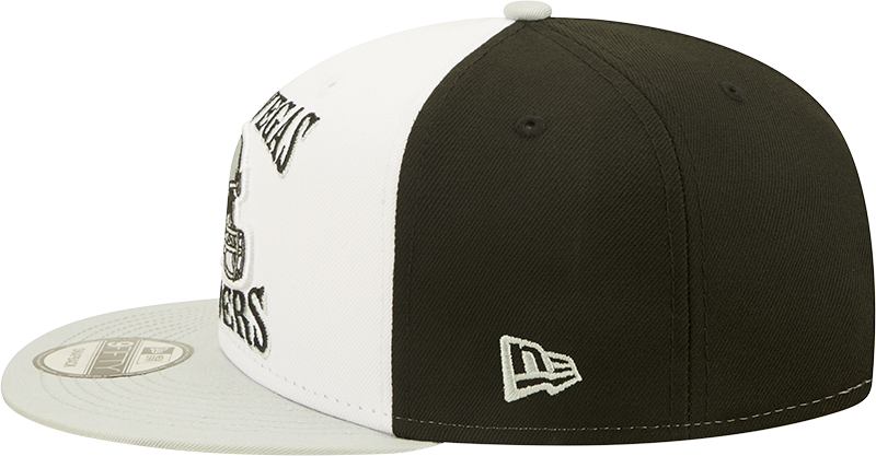Las Vegas Raiders Raiders Historic Logo Retro Sport 3 Tone New Era 9FIFTY Snapback Hat