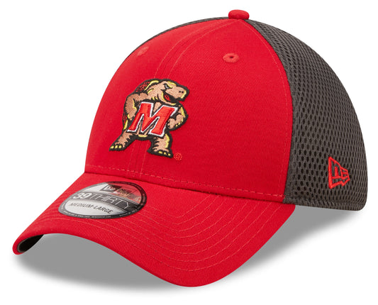 Maryland Terrapins New Era Red/Graphite Team Neo 39THIRTY Flex Hat - Pro Jersey Sports