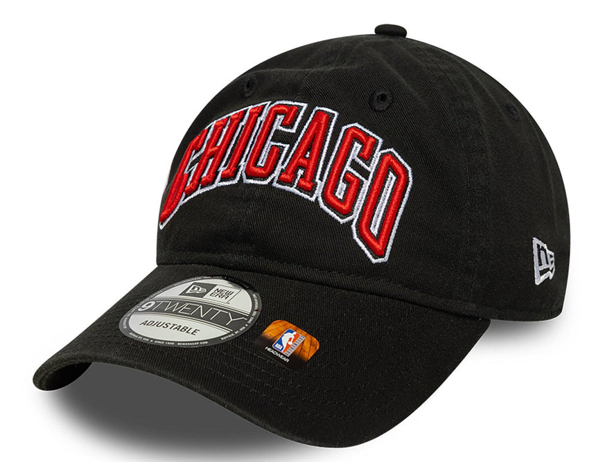 Chicago Bulls NBA Black New Era Statement Edition 9TWENTY Adjustable Hat - Pro Jersey Sports