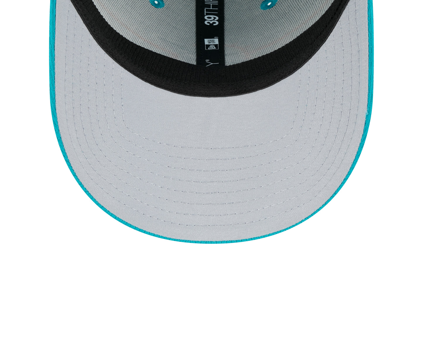 Men's Miami Dolphins New Era NFL 2023 Training Camp Aqua Primary Logo 39THIRTY Flex Fit Hat - Pro Jersey Sports
