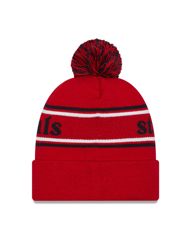 St. Louis Cardinals New Era Marquee Cuffed Knit Hat with Pom - Pro Jersey Sports