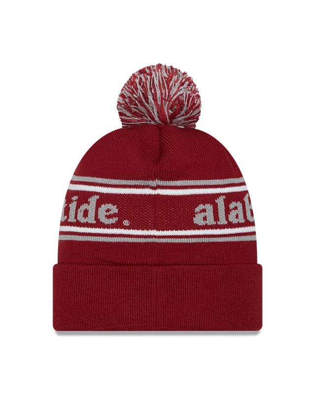 Alabama Crimson Tide Crimson New Era Marquee Cuffed Knit Hat with Pom - Pro Jersey Sports
