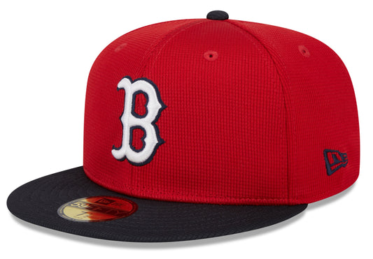 Boston Red Sox New Era Red/Navy 2025 Spring Training 59FIFTY Fitted Hat - Pro Jersey Sports