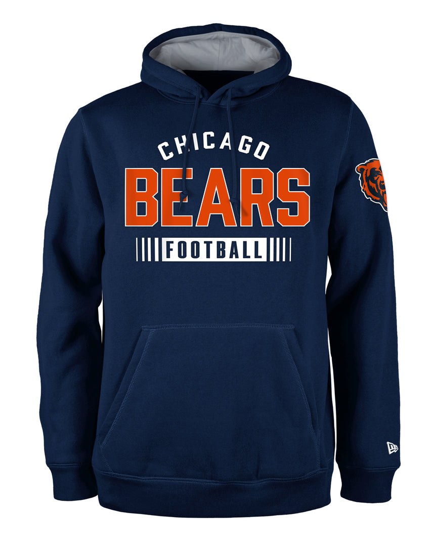 Men's Chicago Bears New Era Navy Pullover Hoodie - Pro Jersey Sports