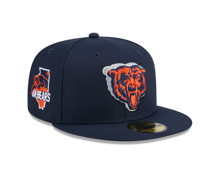 Men's Chicago Bears New Era Navy 2024 NFL Draft 59FIFTY Fitted Hat - Pro Jersey Sports