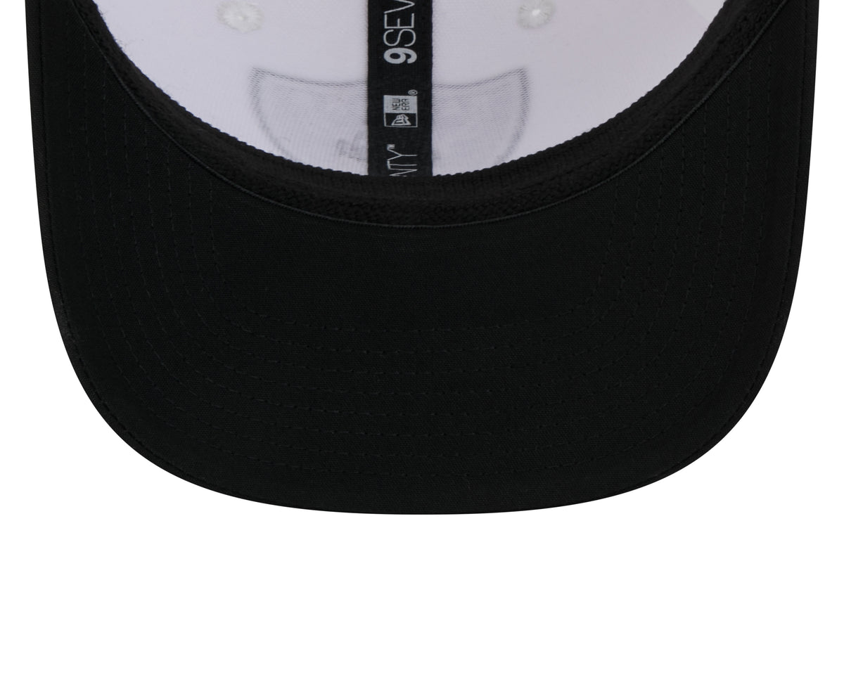 Men's Las Vegas Raiders New Era White/Black 2024 NFL Training Camp 9SEVENTY Trucker Hat - Pro Jersey Sports