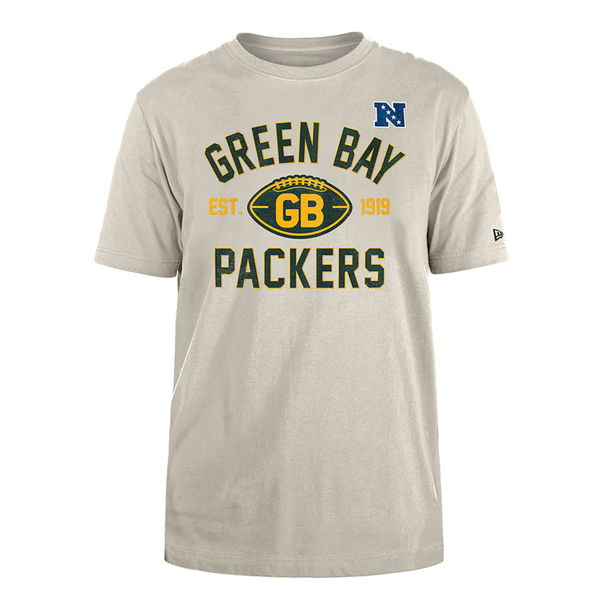 Men's Green Bay Packers Stone 2024 Historic New Era Tee - Pro Jersey Sports