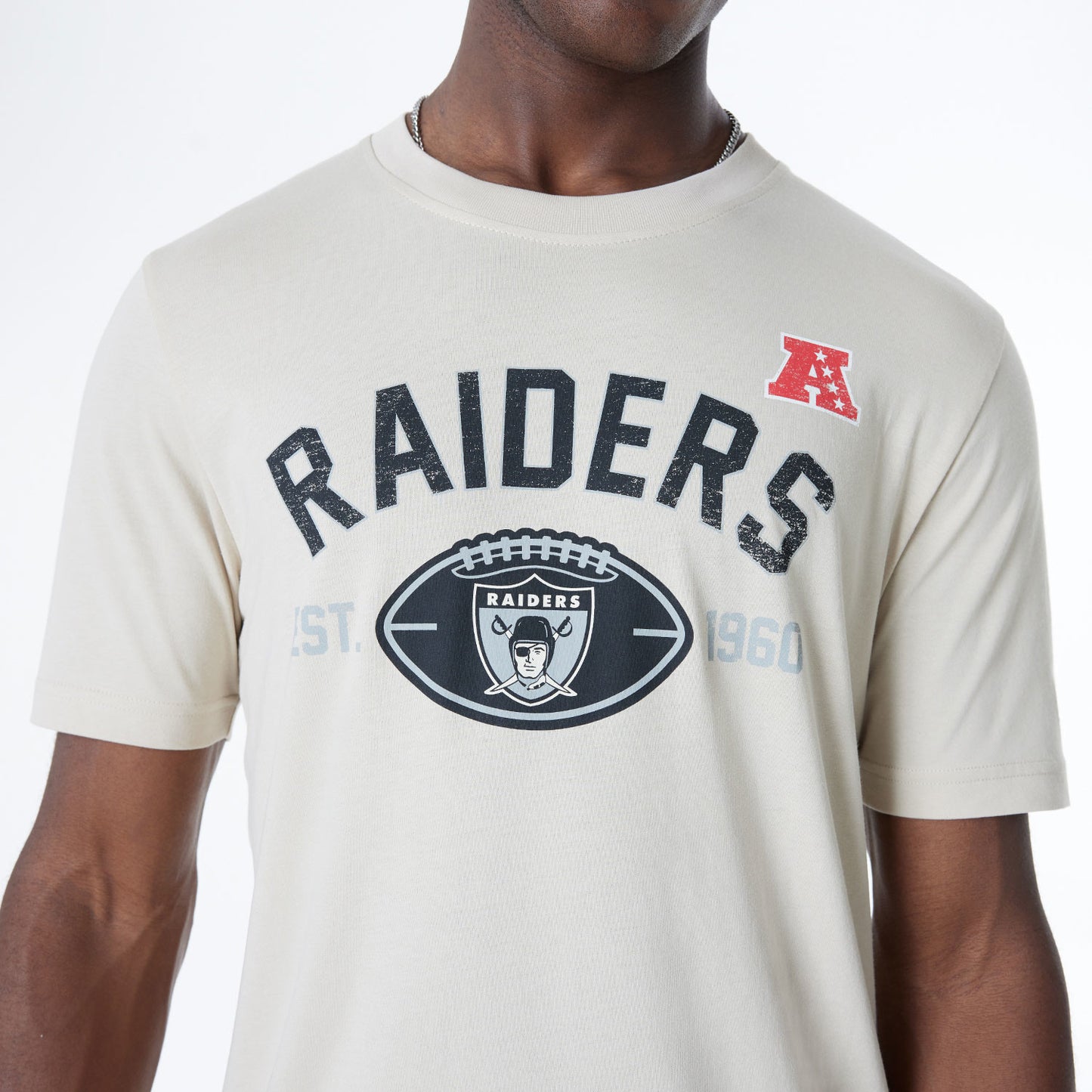 Men's Las Vegas Raiders Stone 2024 Historic New Era Tee - Pro Jersey Sports