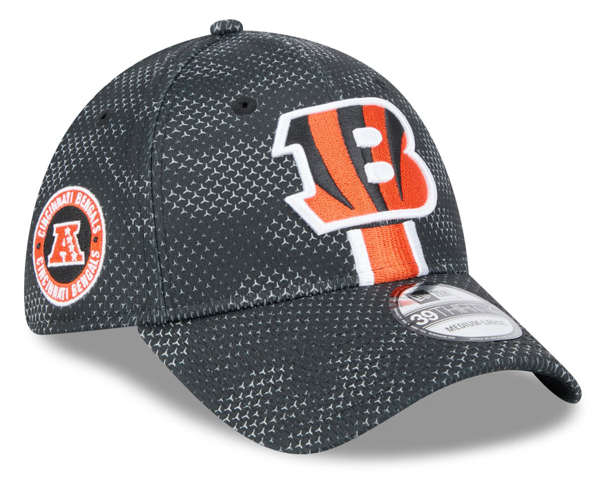 Men's Cincinnati Bengals New Era 2024 Sideline Black 39THIRTY Flex Hat - Pro Jersey Sports