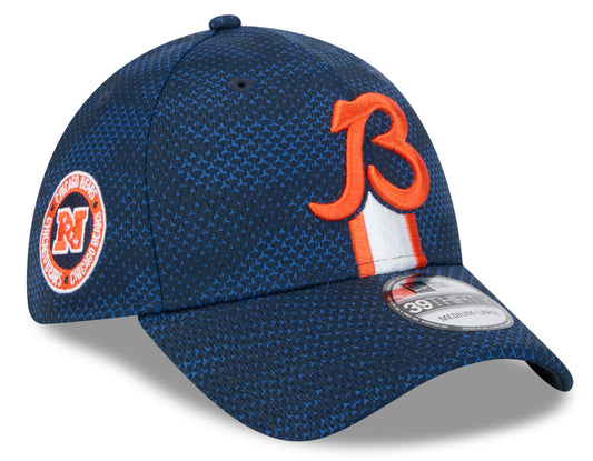 Men's Chicago Bears New Era 2024 Sideline Navy Alternate Logo 39THIRTY Flex Hat - Pro Jersey Sports
