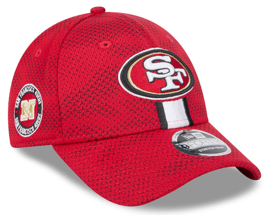 Men's San Francisco 49ers New Era 2024 Sideline Scarlet 9FORTY Adjustable Hat - Pro Jersey Sports