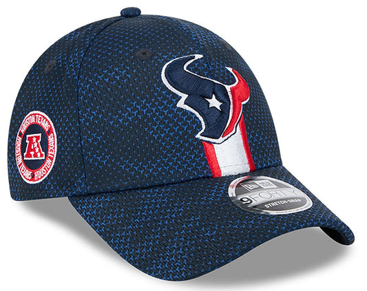 Men's Houston Texans New Era 2024 Sideline Navy 9FORTY Adjustable Hat - Pro Jersey Sports