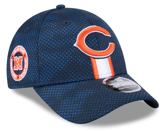 Men's Chicago Bears New Era 2024 Sideline Secondary Logo Navy 9FORTY Adjustable Hat - Pro Jersey Sports
