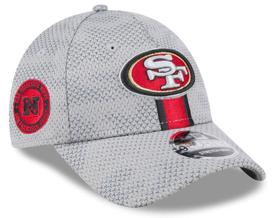 Men's San Francisco 49ers New Era 2024 Sideline Graphite 9FORTY Adjustable Hat - Pro Jersey Sports