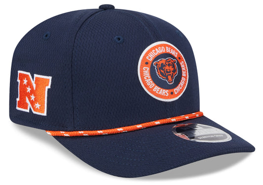 Men's Chicago Bears New Era 2024 Sideline Navy Primary Logo 9SEVENTY Adjustable Hat - Pro Jersey Sports