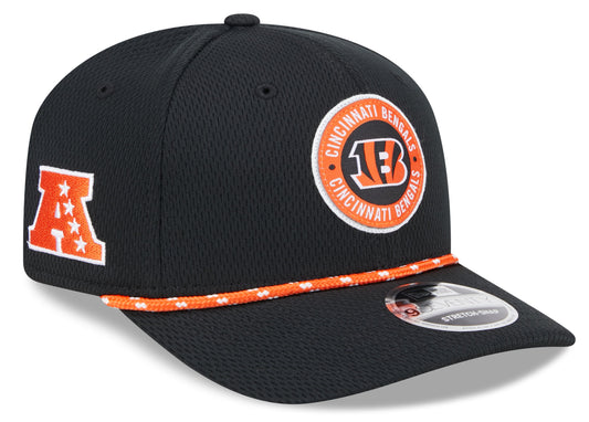 Men's Cincinnati Bengals New Era 2024 Sideline Black 9SEVENTY Adjustable Hat - Pro Jersey Sports