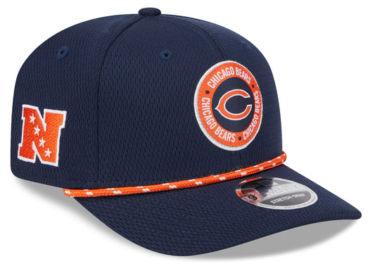 Men's Chicago Bears New Era 2024 Sideline Navy Secondary 9SEVENTY Adjustable Hat - Pro Jersey Sports