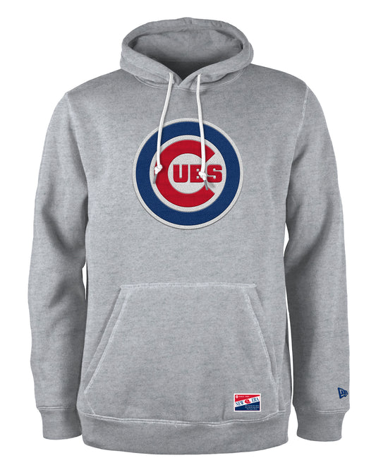Mens Chicago Cubs New Era Gray Primary Hoodie - Pro Jersey Sports