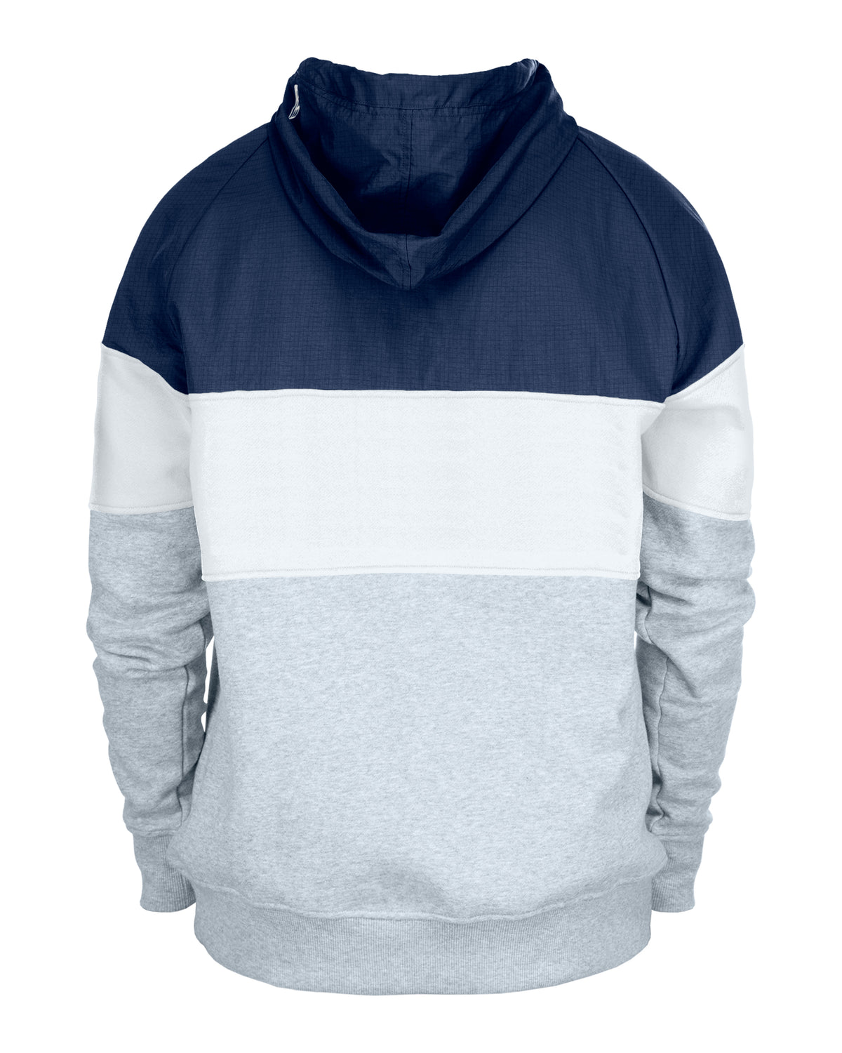 Mens Chicago Bears New Era White/Navy/Gray Half Zip Hoodie - Pro Jersey Sports