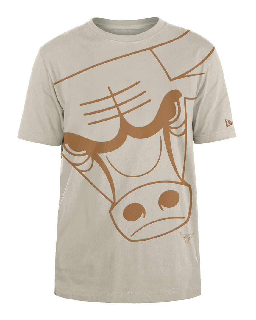 Men's Chicago Bulls New Era Stone/Wheat Tee - Pro Jersey Sports