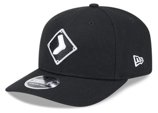 Chicago White Sox Diamond New Era Black 9SEVENTY Adjustable Hat - Pro Jersey Sports
